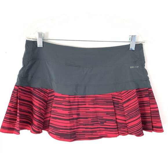 Set of 2 Nike Dri-Fit Pink Gray Athletic Tennis Skort Built-In Shorts Size M - Picture 7 of 10
